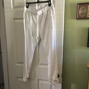 White Track Pants